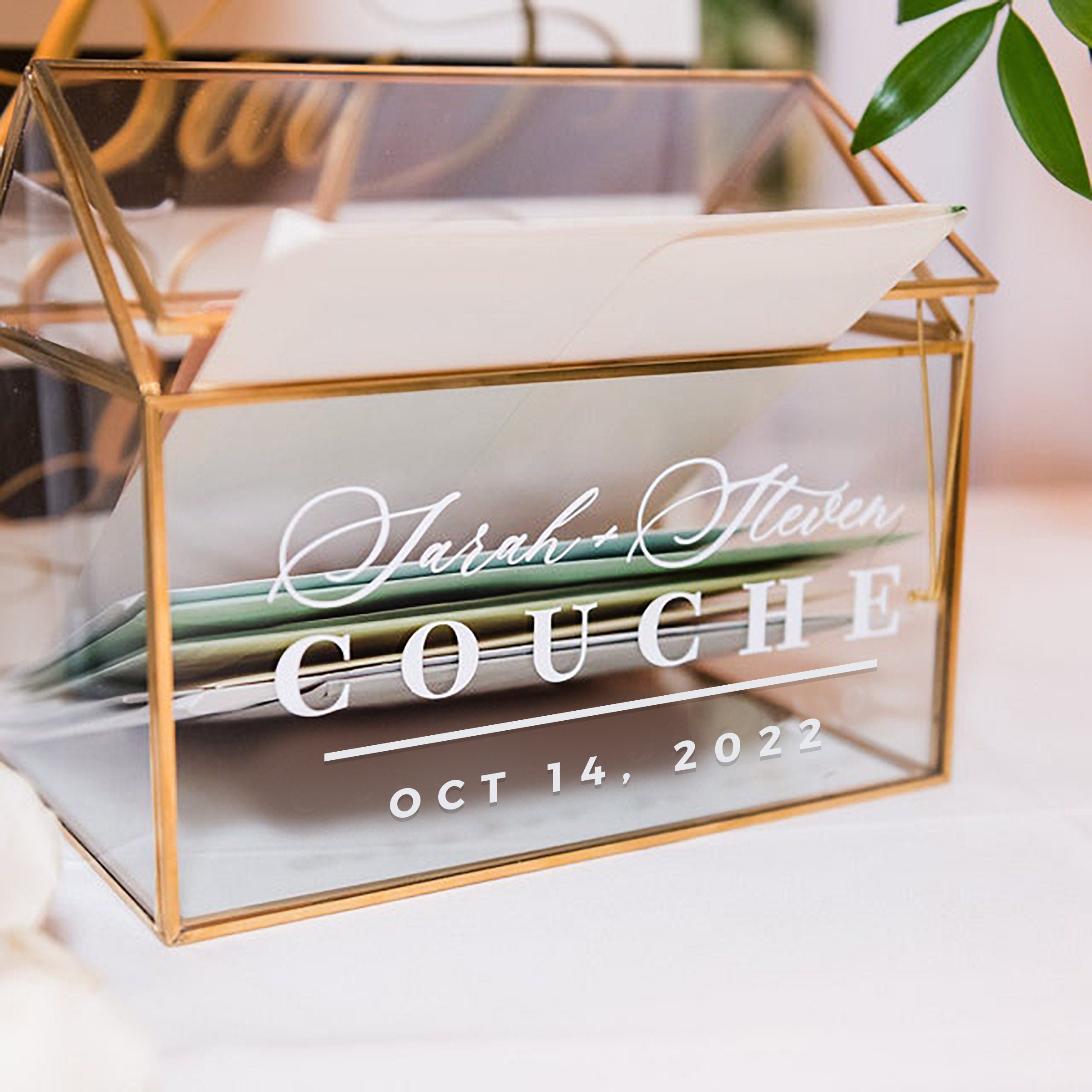 Wedding Card Box Decal - Etsy