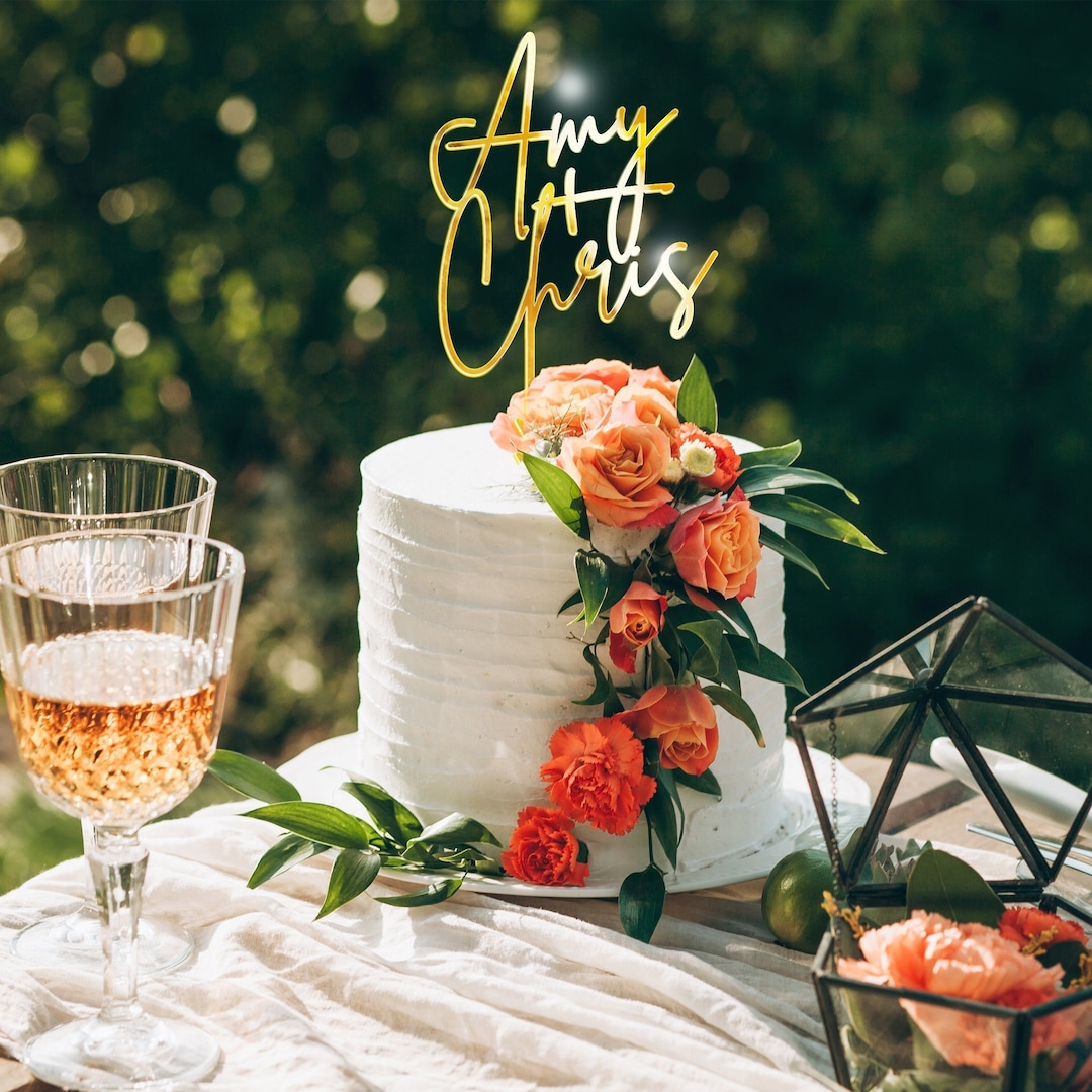 Décoraton De Marage Palletée Dorée | Pett Gâteau De Marage