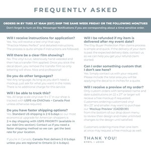 a poster with a question for a company