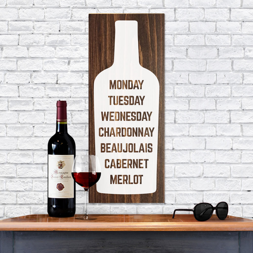 Funny painted wooden sign wine signs for kitchen wine gifts Etsy