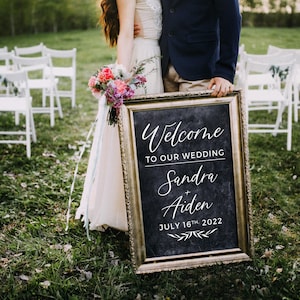 Welcome to Our Wedding Custom Vinyl Decal Sticker for mirrors, Wedding Decor, Custom Welcome Wedding Signs - RUSTIC BANQUET