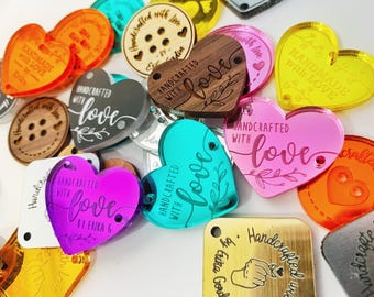 Boutons personnalisés en forme de coeur pour des projets de couture et d'artisanat personnalisés