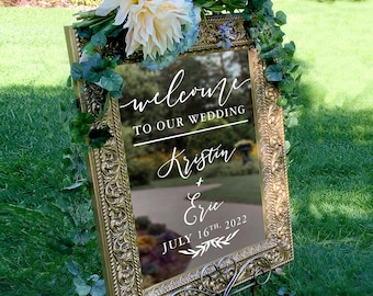 Welcome to Our Wedding Custom Vinyl Decal Sticker for DIY - ROMANTIC SOIREE