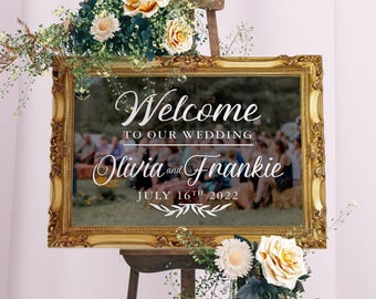 Welcome to Our Wedding Custom Vinyl Decal Sticker for DIY - FAIRYTALE EVENING