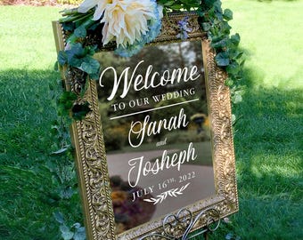 Welcome to Our Wedding Custom Vinyl Decal Sticker for DIY - FAIRYTALE EVENING