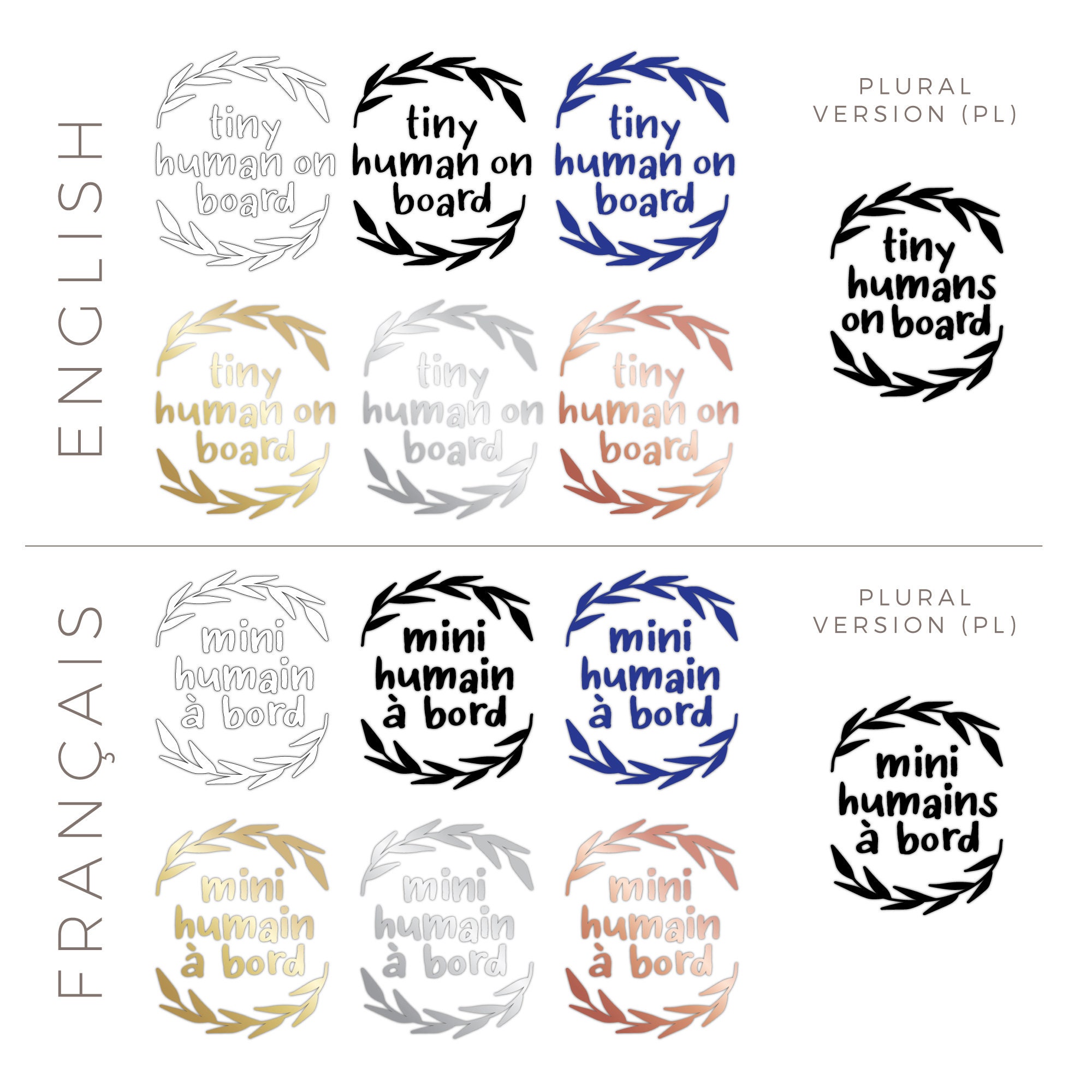 Tiny Human on Board Vinyl Decal Sticker for Car Baby on Board - Etsy