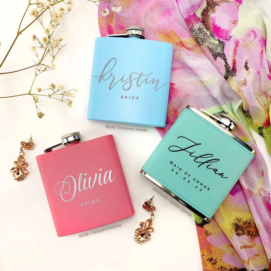 15 Best Bridesmaid Flasks in 2022 Tagged Bachelorette Party