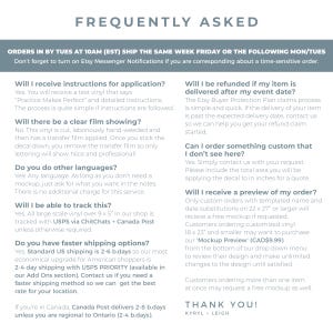 a poster with a question for a company