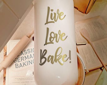 Kitchen Aid Mixer Vinyl Decal Sticker Home Decor - Live Love Bake