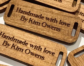 Custom Logo Clothing Tags Personalized Brand Tag for Handmade Sewing + Craft Projects