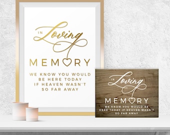 In Loving Memory Forever Our Hearts Wedding Vinyl Decal Sticker - ROYAL FESTIVITY