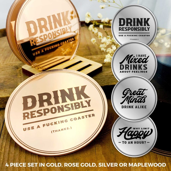 Really cool drink coasters discount