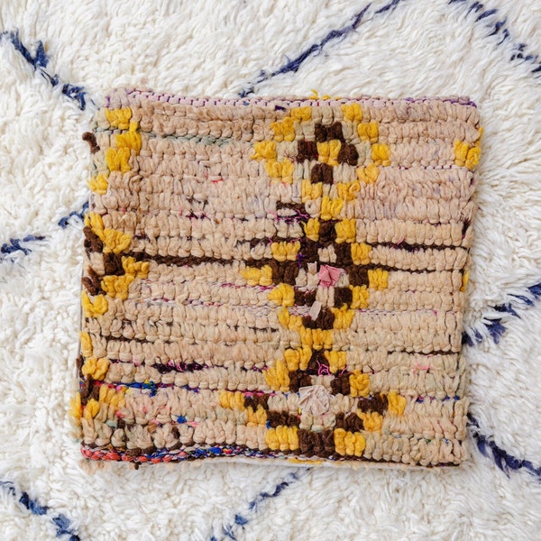 Morrocan AZILAL pillow 16"x16" berber rug 40x40cm