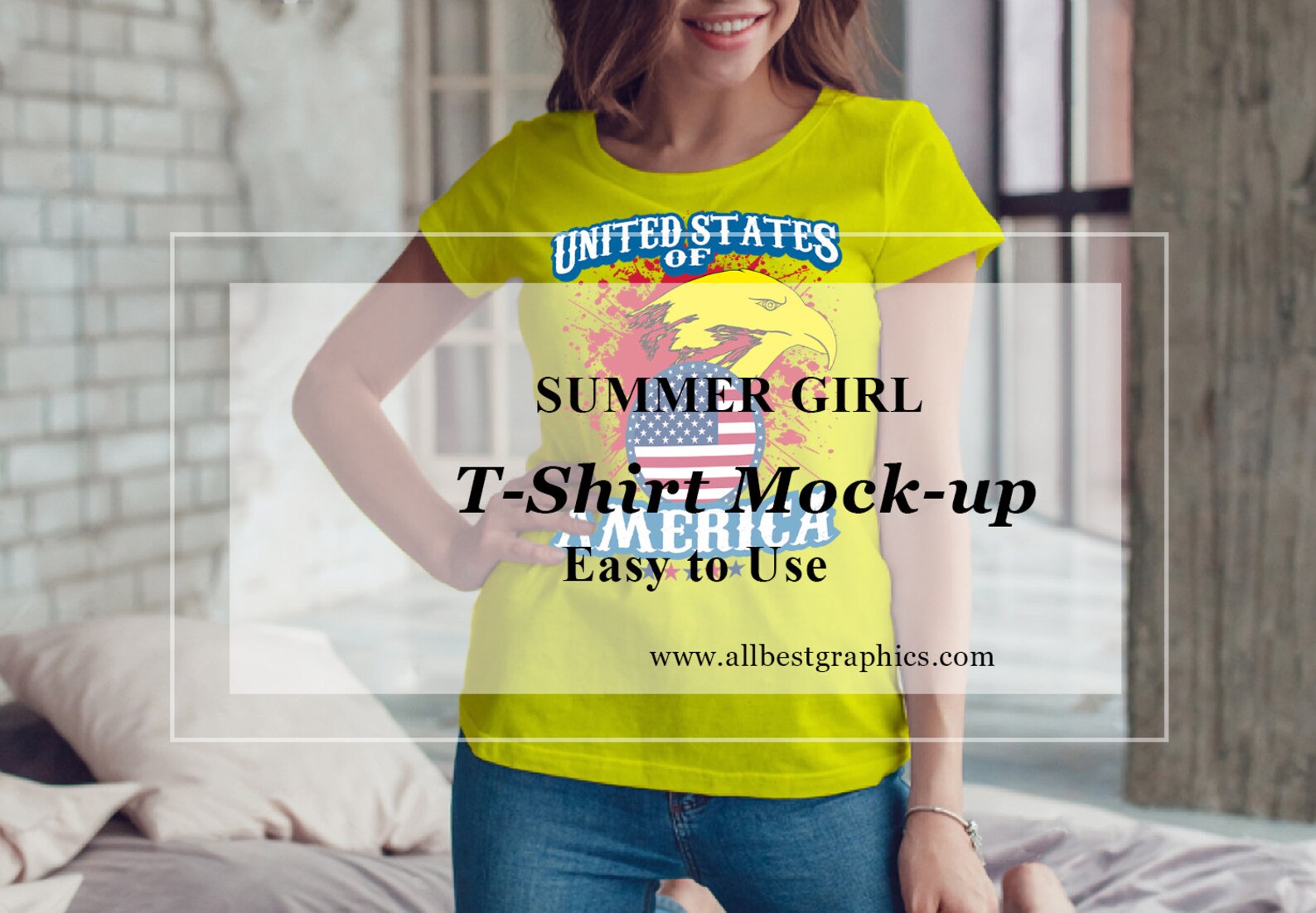 Download Teenage T-shirt mock up Girl T-shirt mock up Sexy woman | Etsy