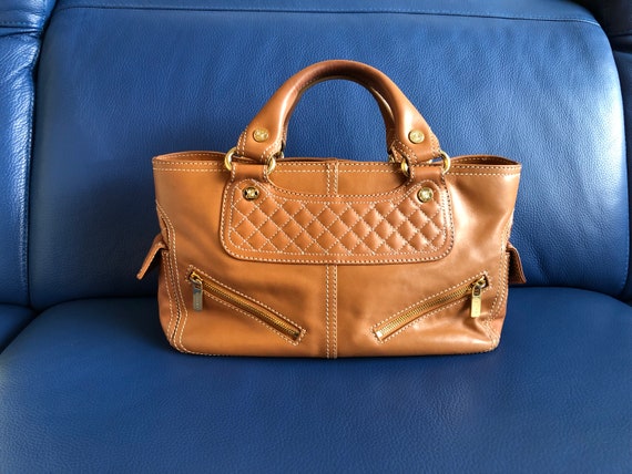 CELINE+Bucket+Shoulder+Bag+Small+Brown+Leather for sale online