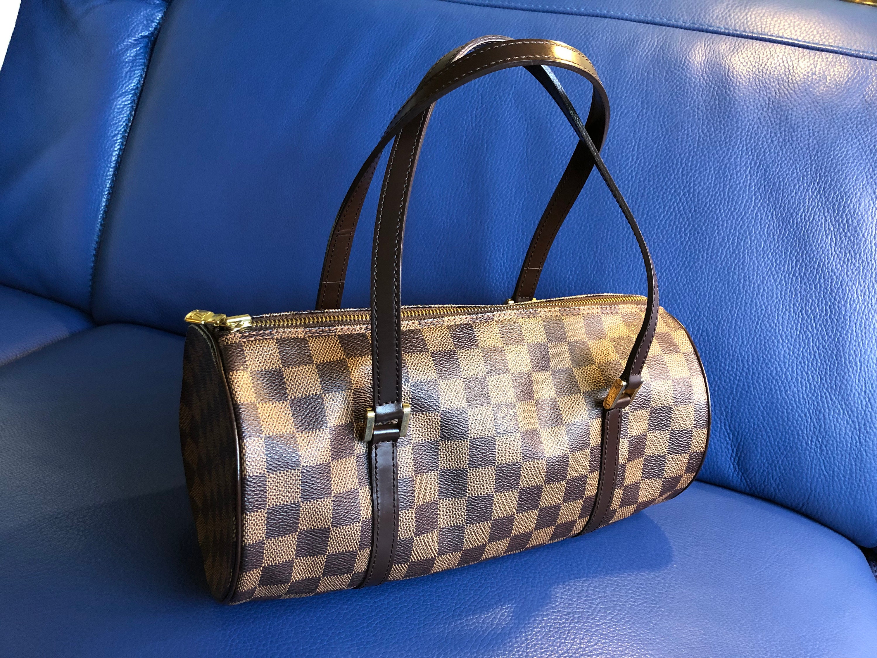 Louis Vuitton Damier Ebene Triana Handbag Preowned EUC 