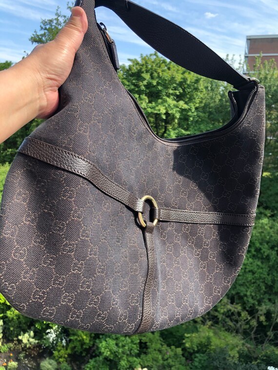 Gucci, Bags, Authentic Gucci Horsebit Hobo Gg Canvas Medium