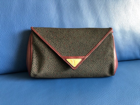 Yves Saint Laurent Vintage Triangle Clutch Bag 