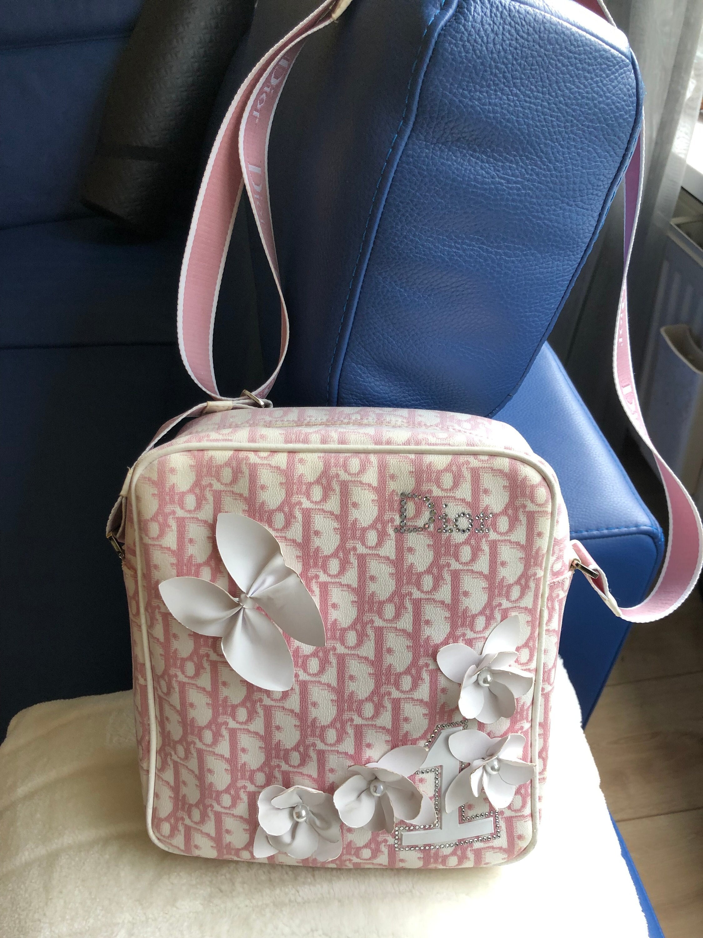 Pink Diorissima Mini Handbag with Ivory Straps - Handbags & Purses