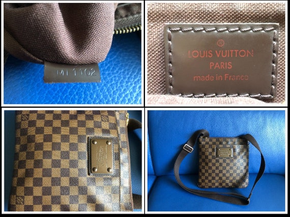 LOUIS VUITTON  Damier Ebene messenger bag / Cross… - image 7