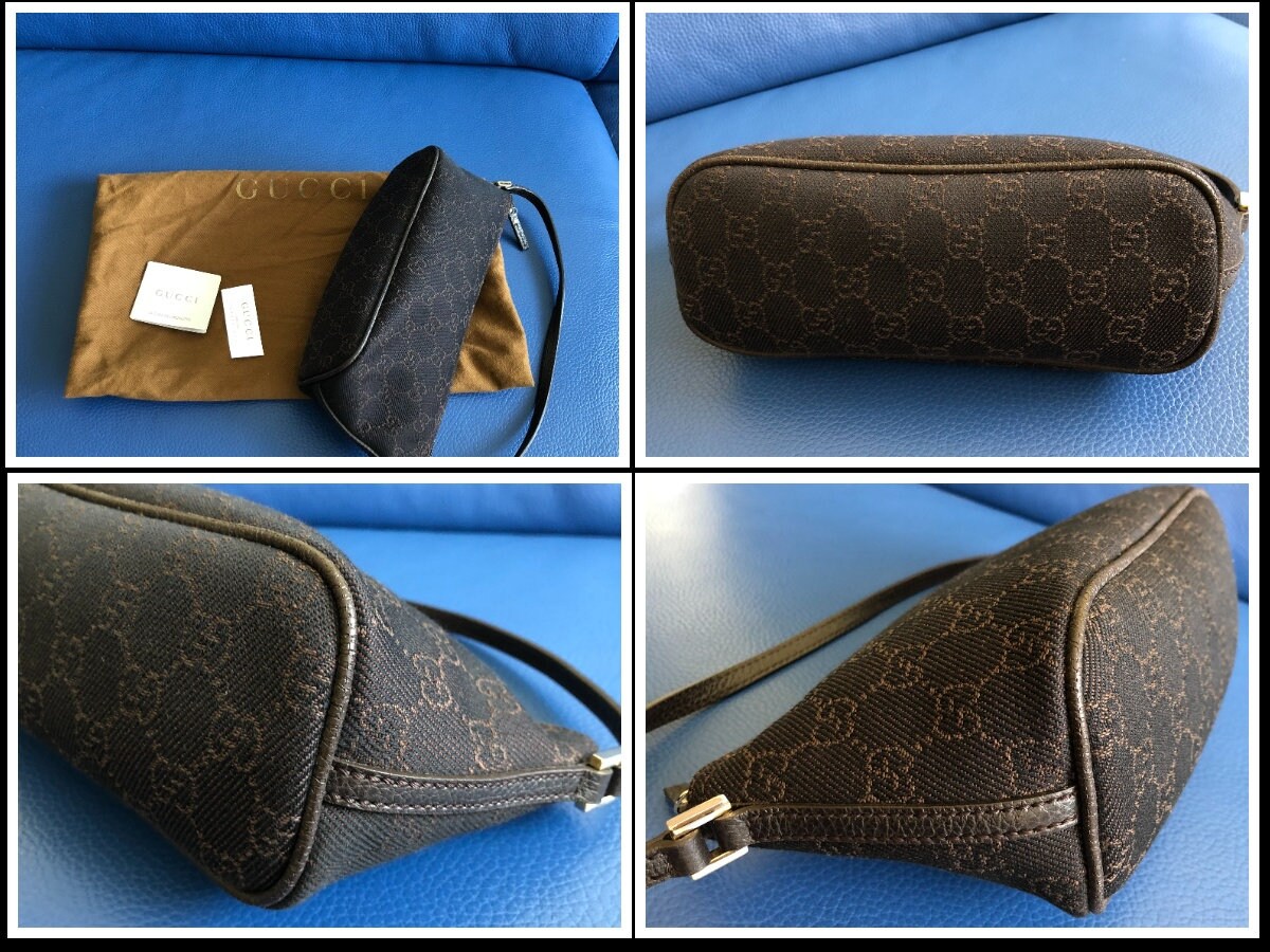 Brown Canvas Gucci Boat Pochette Cloth ref.826262 - Joli Closet