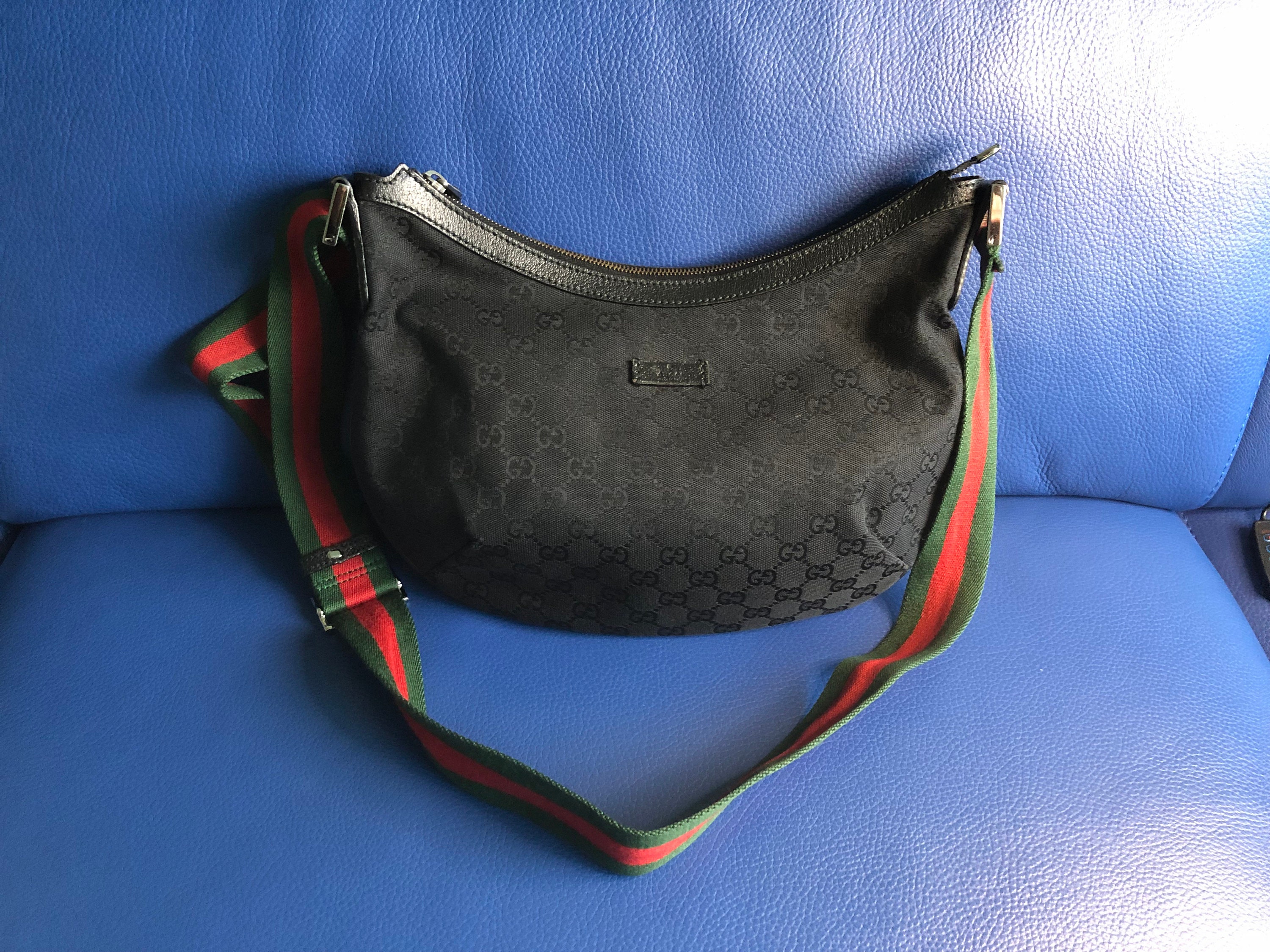GUCCI GG Canvas Web Sherry Line Shoulder Bag & Yoga Mat 63x25.6
