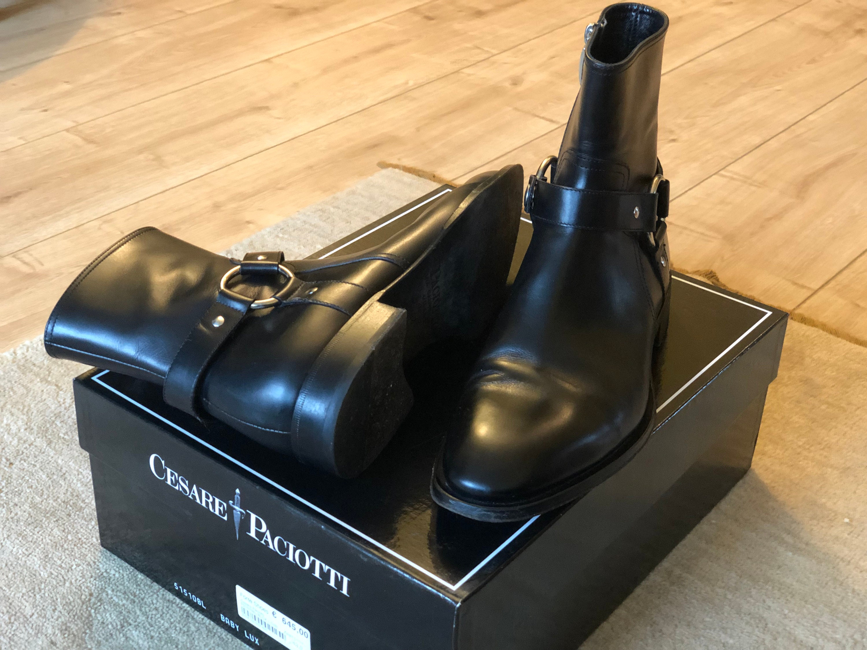 Cesare Paciotti Men Shoes in Black Leather - Etsy