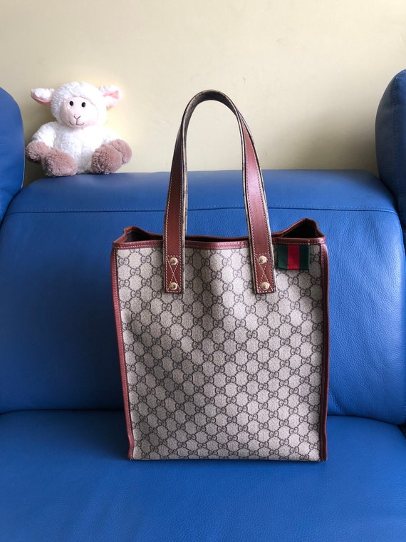 GUCCI GG Supreme Tote Bag 211134 Blue-US