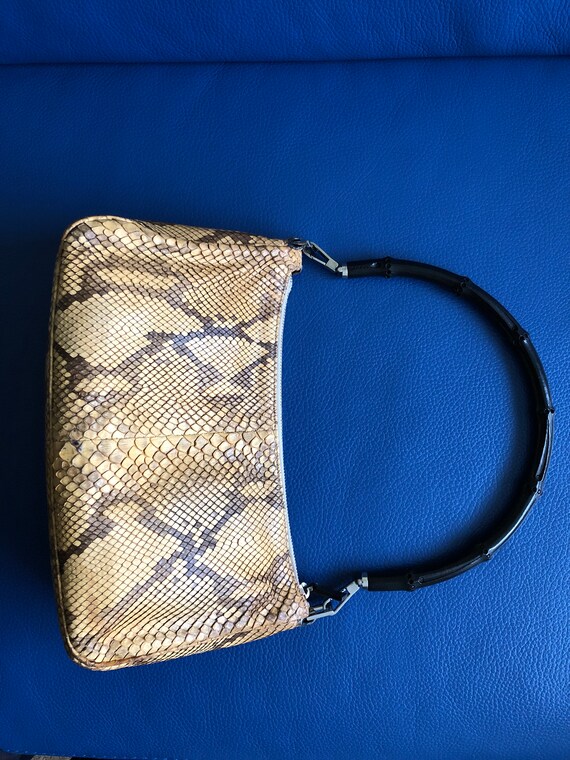 Gucci Bamboo python Shoulder Bag/handbag - image 9