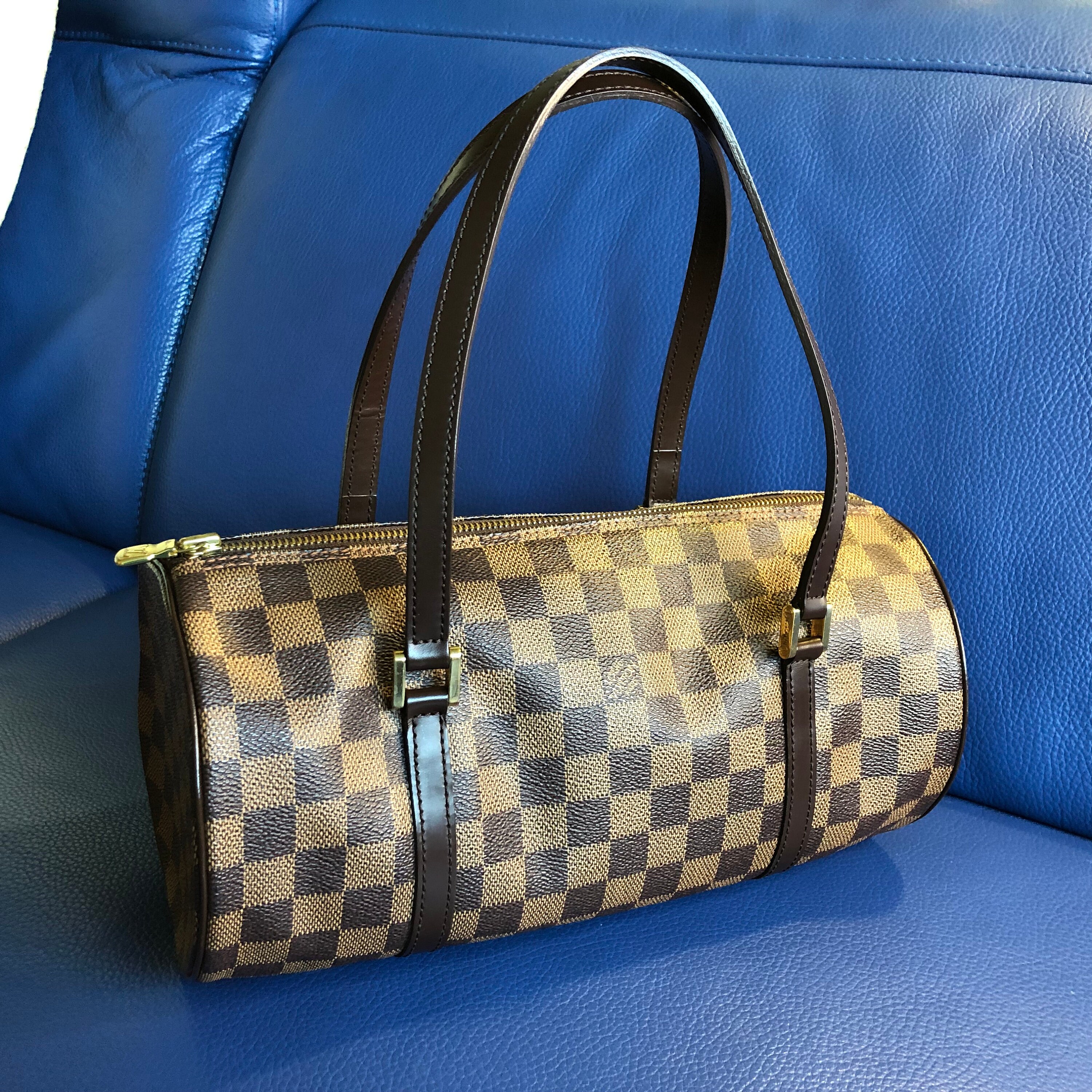 Louis Vuitton 2013 pre-owned Damier Ebène Belmont two-way Bag - Farfetch