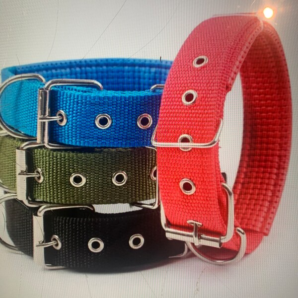 Black Nylon Dog Collar Etsy UK