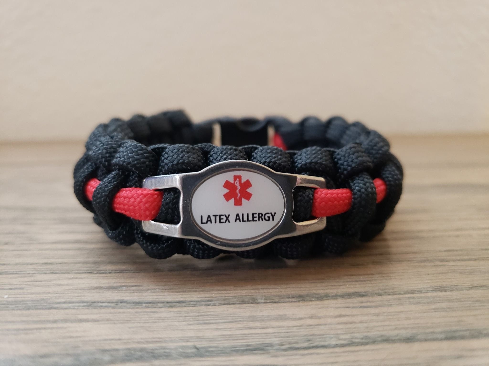 Latex Allergy Medical alert paracord bracelet latex allergy Etsy