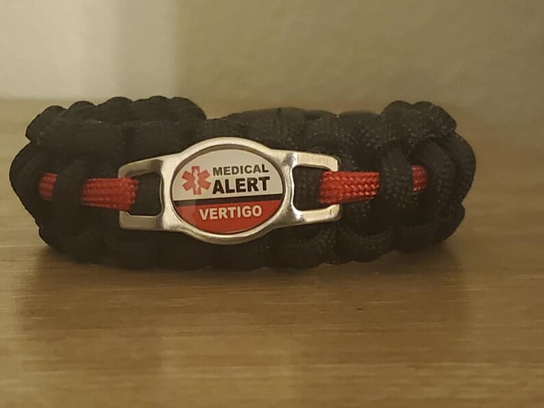 Vertigo medical alert paracord bracelet medical alert Etsy