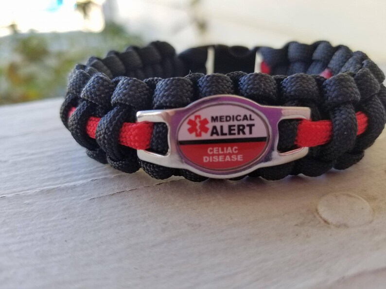 Celiac Disease medical alert paracord bracelet Celiac Etsy