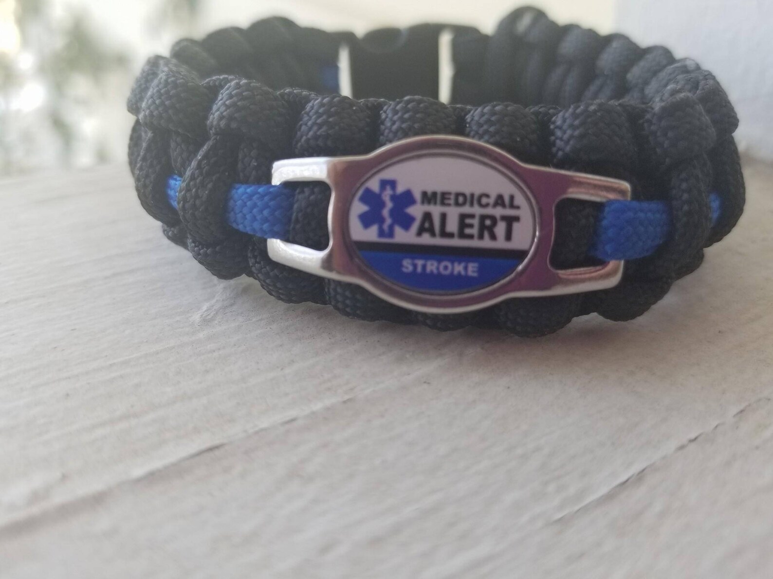Stroke Medical Alert Bracelet Stroke Paracord Bracelet Etsy