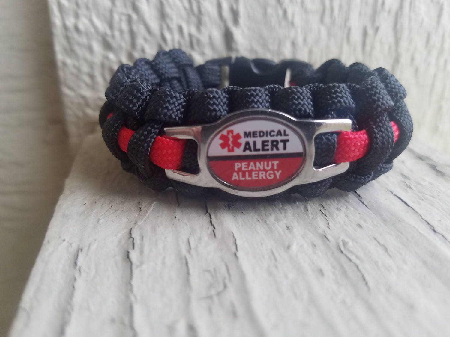Peanut Allergy Medical alert paracord bracelet Etsy