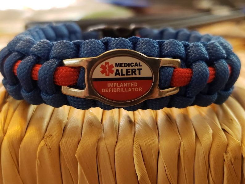 Implanted Defibrillator Medical alert paracord bracelet Etsy