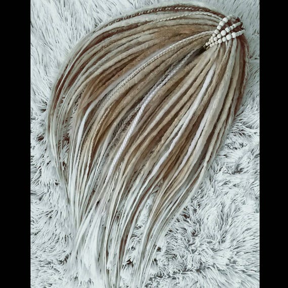 Dirty Blonde Synthetic Crocheted Double Ended Dreads And Etsy