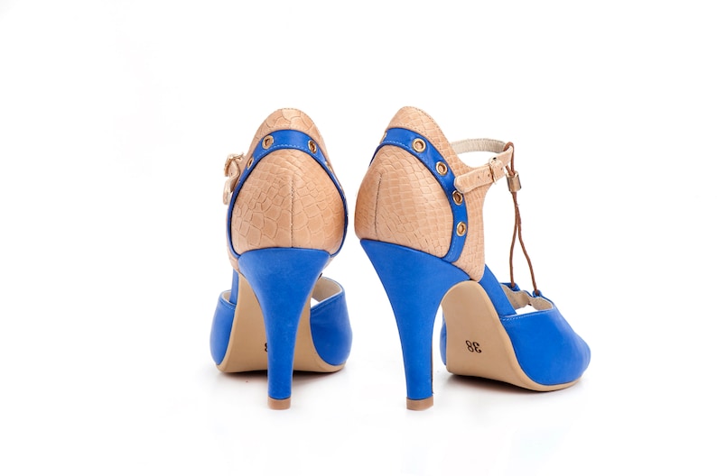T Strap Fashion High Heel