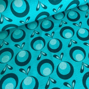 REDUCED cotton jersey Kringel turquoise green image 5