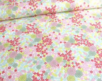 Kokka-fabric Flower sea, Baumwollestoff, Patchworkstoff