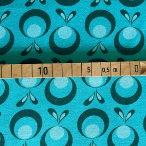 REDUCED cotton jersey Kringel turquoise green image 6
