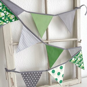 Pennant garland animals gray / green 10 pennants image 7