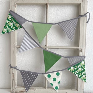 Pennant garland animals gray / green 10 pennants image 4