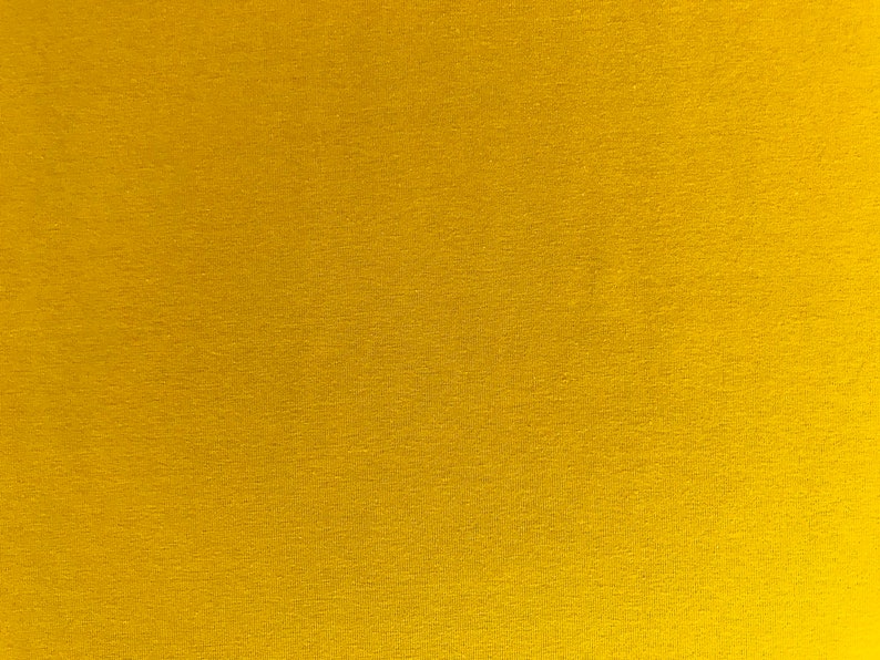 Jersey coton Uni curry / ocre / moutarde image 7