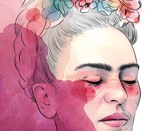 Frida A4 print