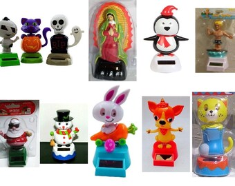 solar powered dancing figures