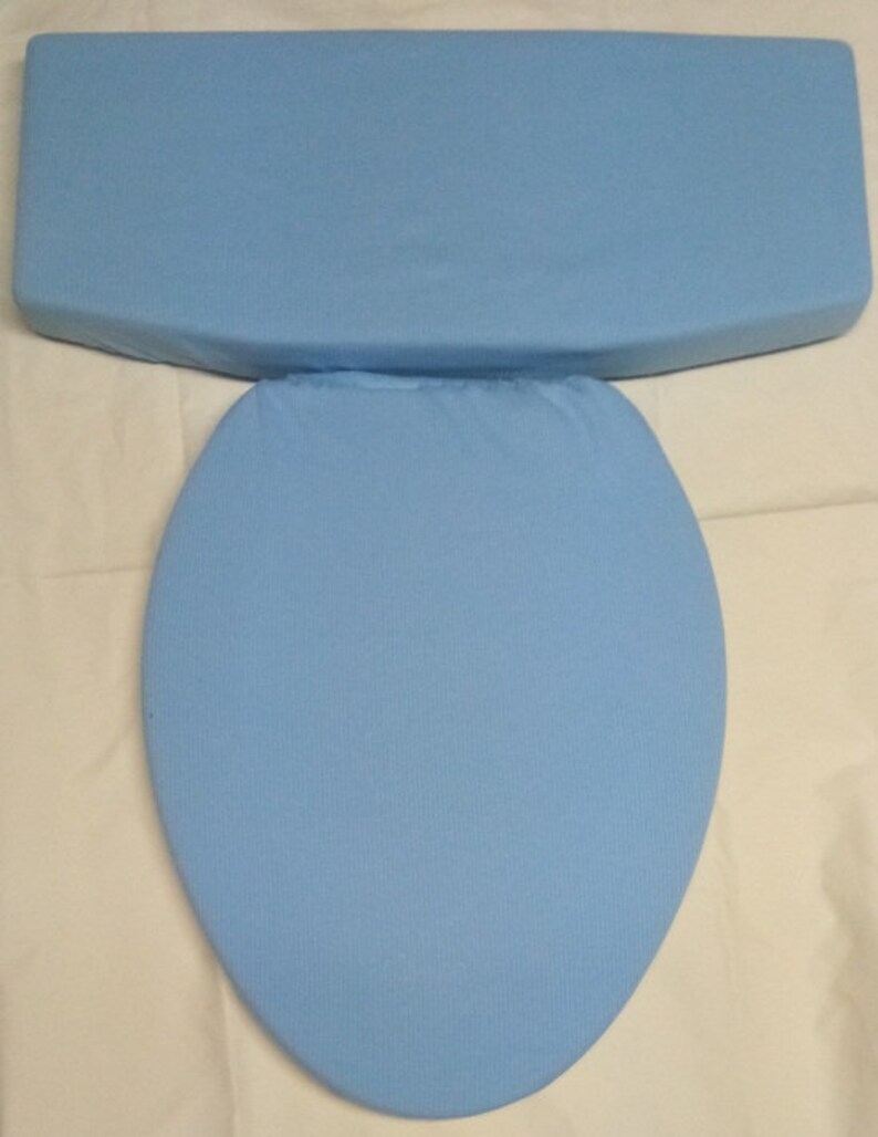 Jersey/knit Fabric Cover Toilet Seat Lid and Toilet Tank Etsy