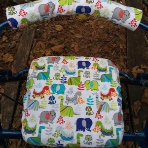 Flannel Rollator Walker Seat Cover Bar Cover Paws Hearts - Etsy