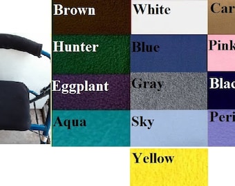 Fleece  solid color fabric Rollator Walker Seat Cover and Bar Cover